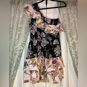 Aqua Capsule One Shoulder Dress